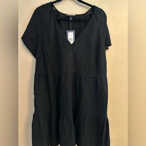 Universal Thread Black V-Neck Dress XXL